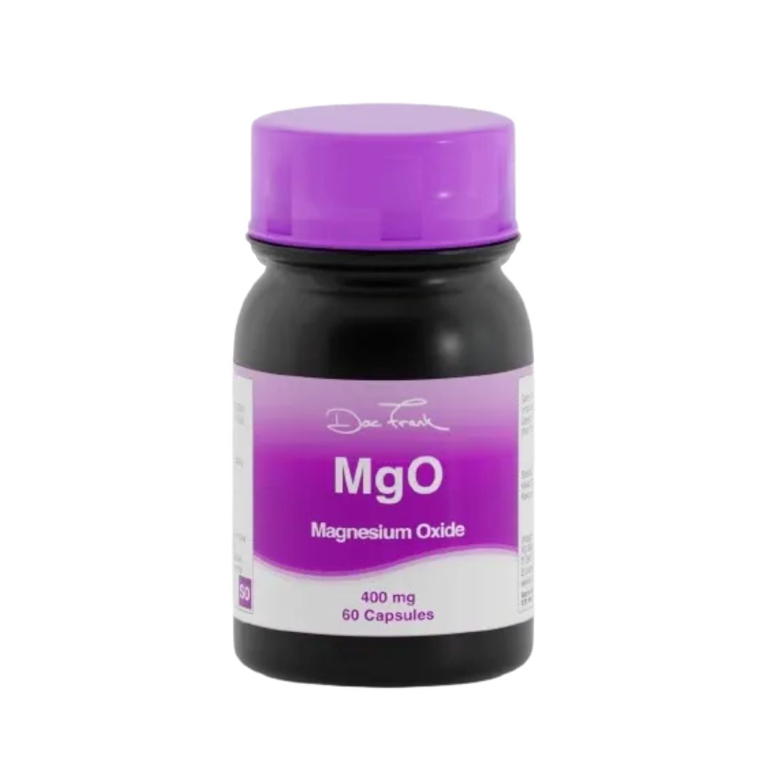 A picture of Doc Frank's MgO, magnesium oxide tablets, supplements