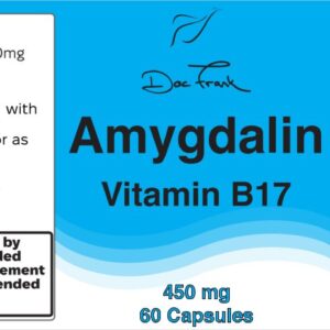 Vitamin B17 (Amygdalin) 450 mg x 60 capsules label